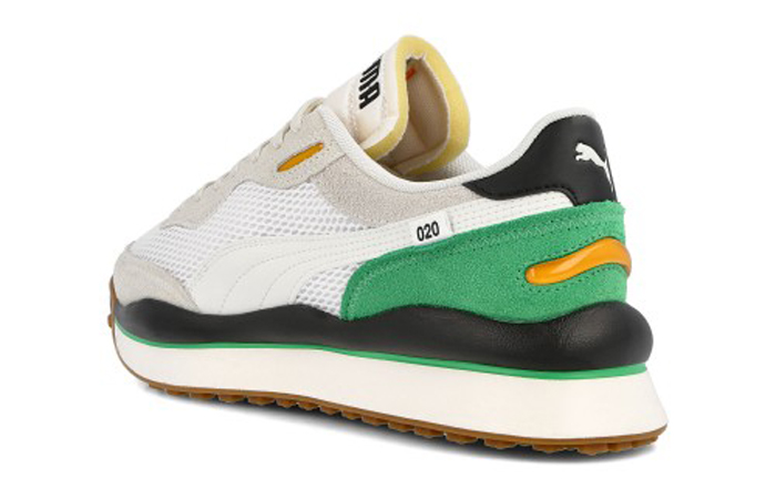 puma style rider white green