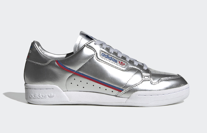 The New adidas Continental 80 Comes With A Metalic Silver Upper