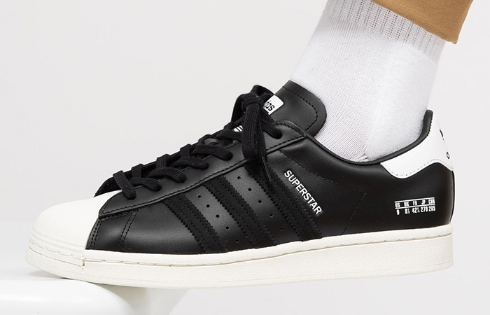 adidas Superstar Black Leather FV2809 on foot 01