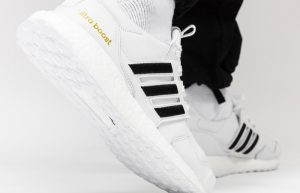 adidas UltraBOOST DNA Leather Black White EH1210 on foot 03