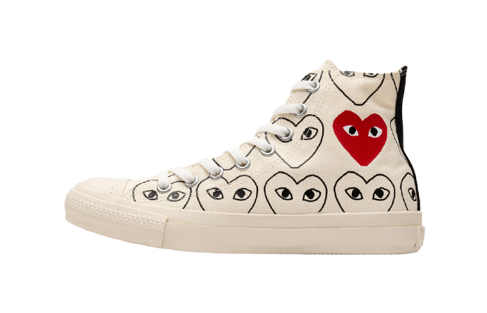 Comme des Garcons Play Converse Chuck 70 Hi Black Beige - Where To Buy ...