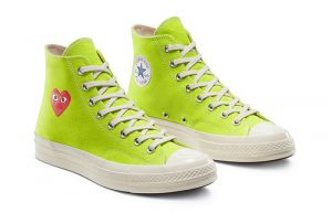 Comme des Garcons Play Converse Chuck Taylor All Star 70 High Lime 02