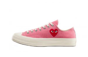 Comme des Garcons Play Converse Chuck Taylor All Star 70 Low Pink 01