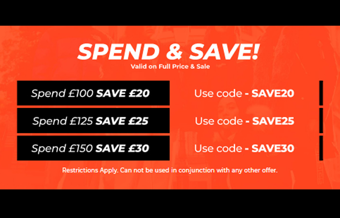 Don't Be Late For Joining Footasylum's "SPEND & SAVE" Offers!!