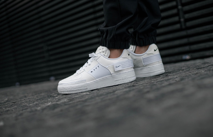 Nike Air Force 1 Type Chalk White CQ2344-101 on foot 01