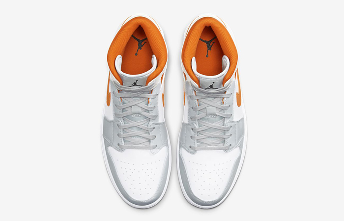 Nike Air Jordan 1 Mid SE Starfish White Orange CW7591-100 04