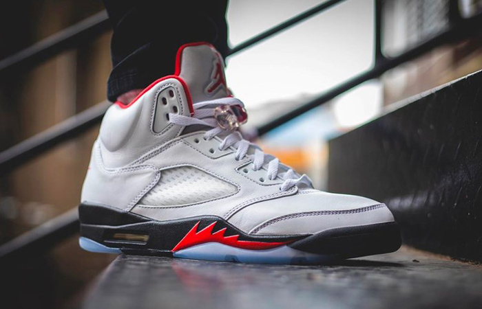 Nike Air Jordan 5 Retro Fire Red White Is The Hottest Release Of This Weekend