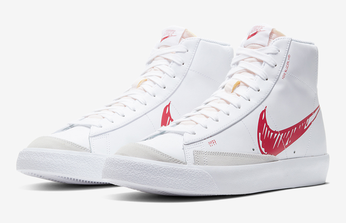 Nike Blazer Mid 77 Red Sketch White CW7580-100 - Where To Buy - Fastsole