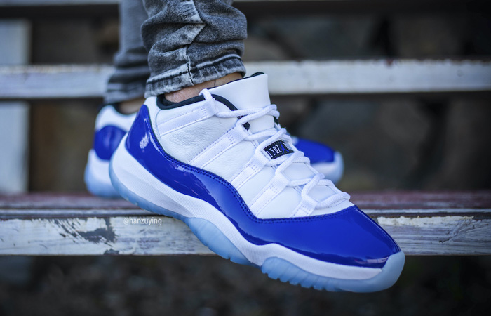 blue and white concord jordans