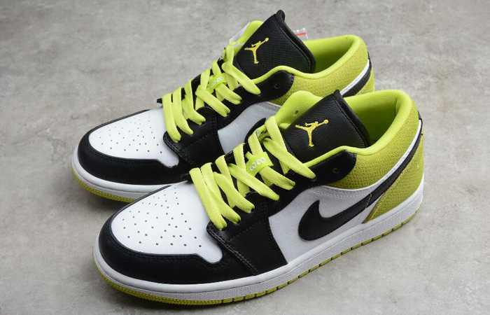 The Air Jordan 1 Low "Black Lime" Is Very Comfy For This Summer