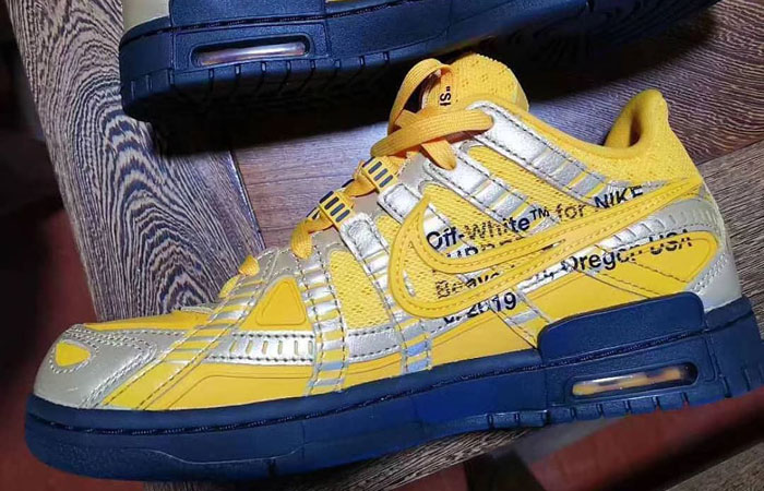 Your First Look At The Off-White Nike Rubber Dunk "University Gold"