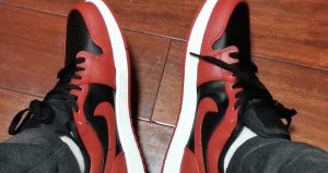 Your Very First Look At The Air Jordan 1 Low Black Varsity Red