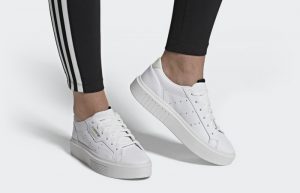 adidas Sleek Super Shoe Lucid White EF8858 on foot 01
