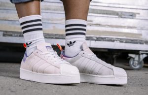adidas Superstar Bold Icey Pink FW8084 on foot 01