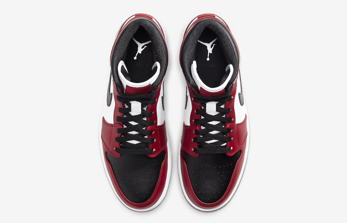 Jordan 1 Mid Chicago Red Black Toe 554724-069 04