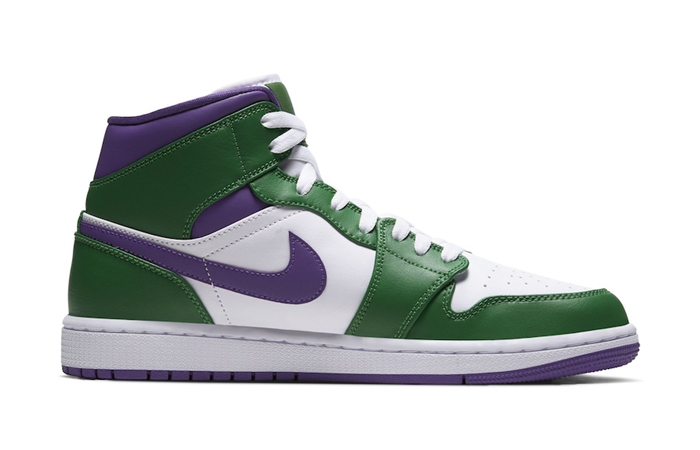 air jordans green and purple