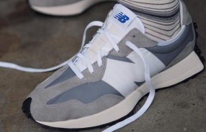 New Balance MS327 Grey White MS327LAB on foot 01