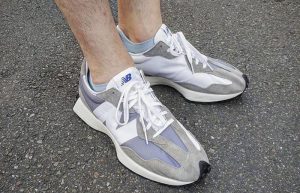 New Balance MS327 Grey White MS327LAB on foot 02