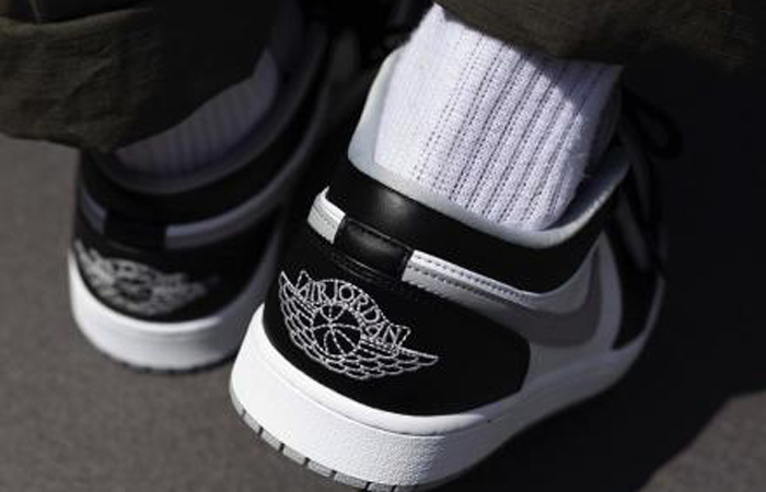 Nike Air Jordan 1 Low Smoke Grey 553558-039 on foot 03