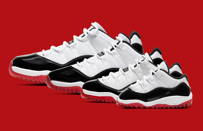 Nike Jordan 11 Low Concord Bred Releasing In Family Sizes!