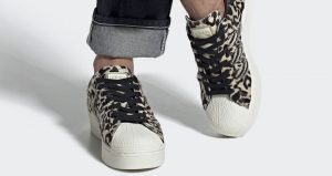 Official Look At The adidas Superstar Bold Animal Print Beige 01