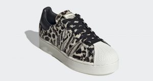 Official Look At The adidas Superstar Bold Animal Print Beige 02