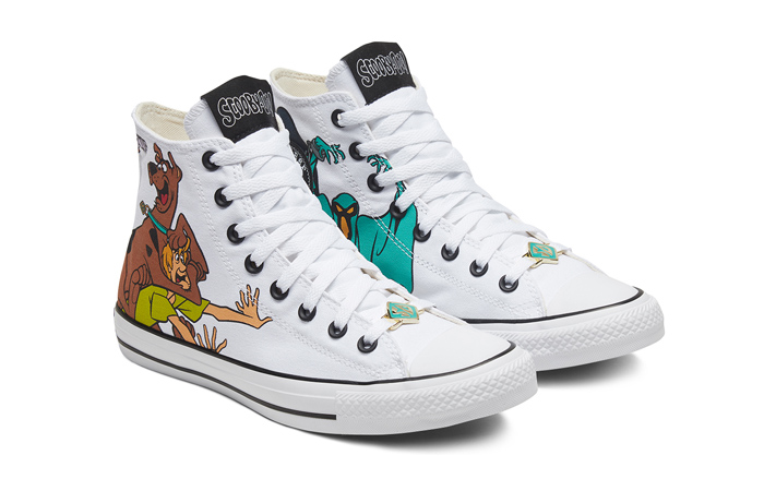Scooby-Doo Converse Chuck Taylor All Star High Top Pastel White 169076C 02