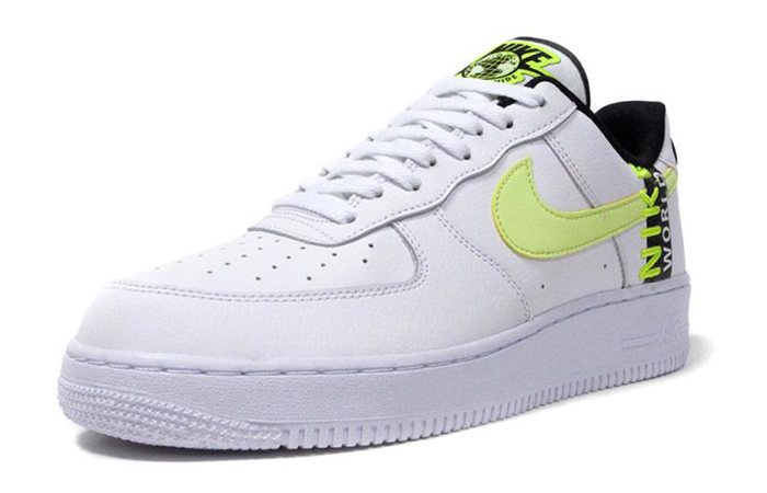 Nike Air Force 1 '07 AF1 Low Worldwide White/Volt (CK6924 101) Men’s Size 12