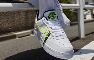 Nike Air Force 1 Low Worldwide White Volt CK6924-101 on foot 01