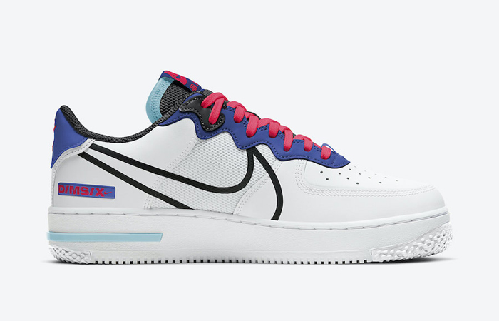 Nike Air Force 1 React White Astronomy Blue CT1020-102 07