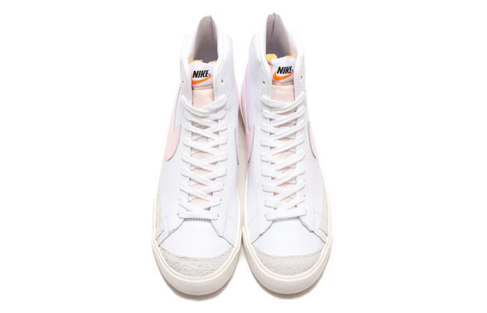 Nike Blazer Mid 77 White Pink Swoosh BQ6806-108 06