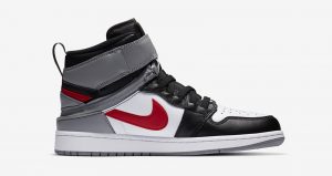 Official Look At The Air Jordan 1 Flyease Red Grey 02
