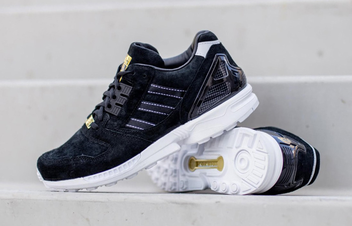 adidas ZX 8000 "Core Black" Dressed Up With Comfortable Velvet Upper