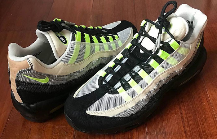 Detailed Look Updated For The Denham Nike Air Max 95 Neon Black