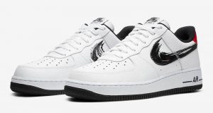 Here Is The Official Images Of Nike Air Force 1 Low Brushstroke Swoosh Pack 05
