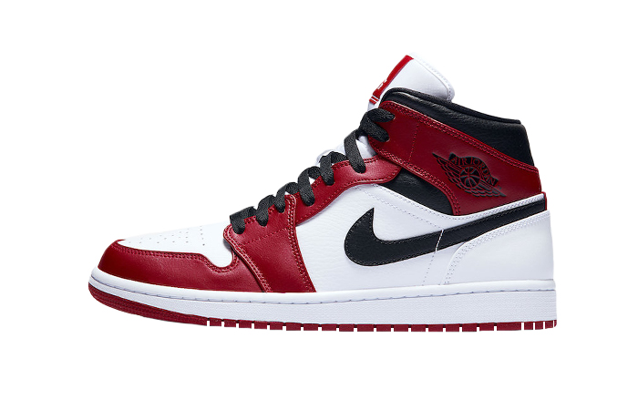 red and white jordan mids