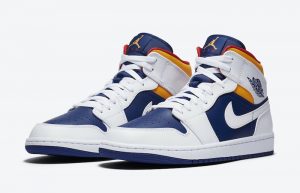 Nike Air Jordan 1 Mid Royal Blue Orange 554724-131 02