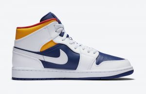 Nike Air Jordan 1 Mid Royal Blue Orange 554724-131 03