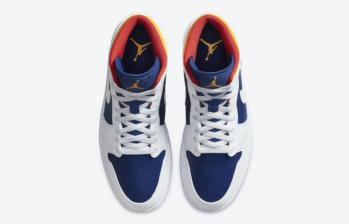 Nike Air Jordan 1 Mid Royal Blue Orange 554724-131 04