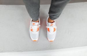 Nike Air Max 90 Orange Grey CT4352-103 on foot 02