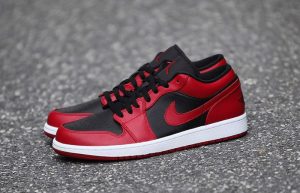 Nike Jordan 1 Low Red Black 553558-606 06