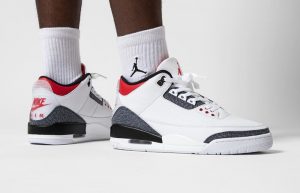 Nike Jordan 3 Japanese Denim White CZ6431-100 on foot 01