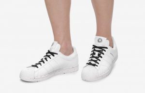 adidas Superstar White Sprinkling Black FW2293 on foot 01