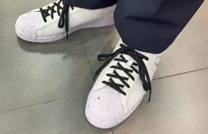 adidas Superstar White Sprinkling Black FW2293 on foot 02
