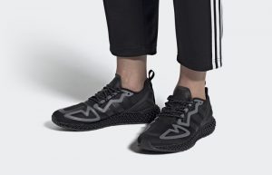 adidas ZX 2K 4D Core Black FZ3561 on foot 01
