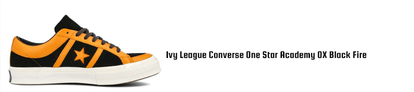 Ivy League Converse One Star Academy OX Black Fire