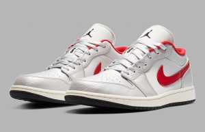 Nike Air Jordan 1 Low Premium Grey University Red DA4668-001 02