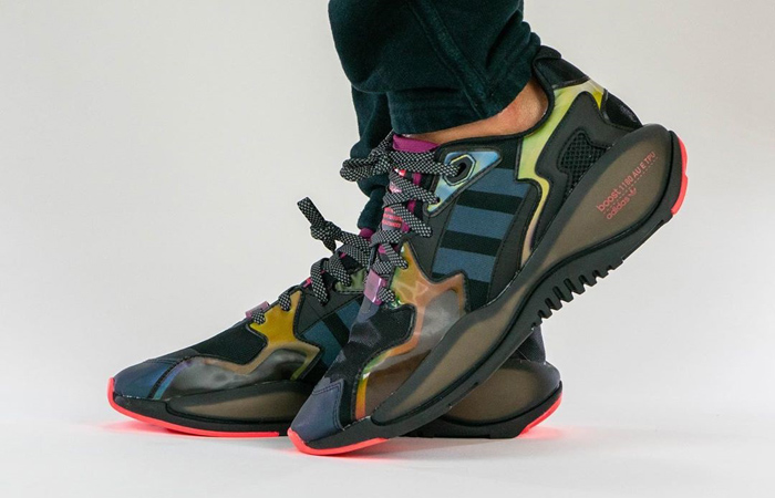 On Foot Look At The atmos adidas ZX Alkyne “Iridescent”