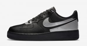 3M And Nike Air Force 1 Low Teamed Up For Another Collaboration In Black And Silver Colourways 01