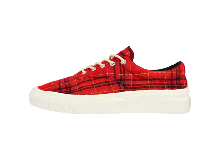 Converse Skidgrip OX Twisted Plaid Red 169219C 01